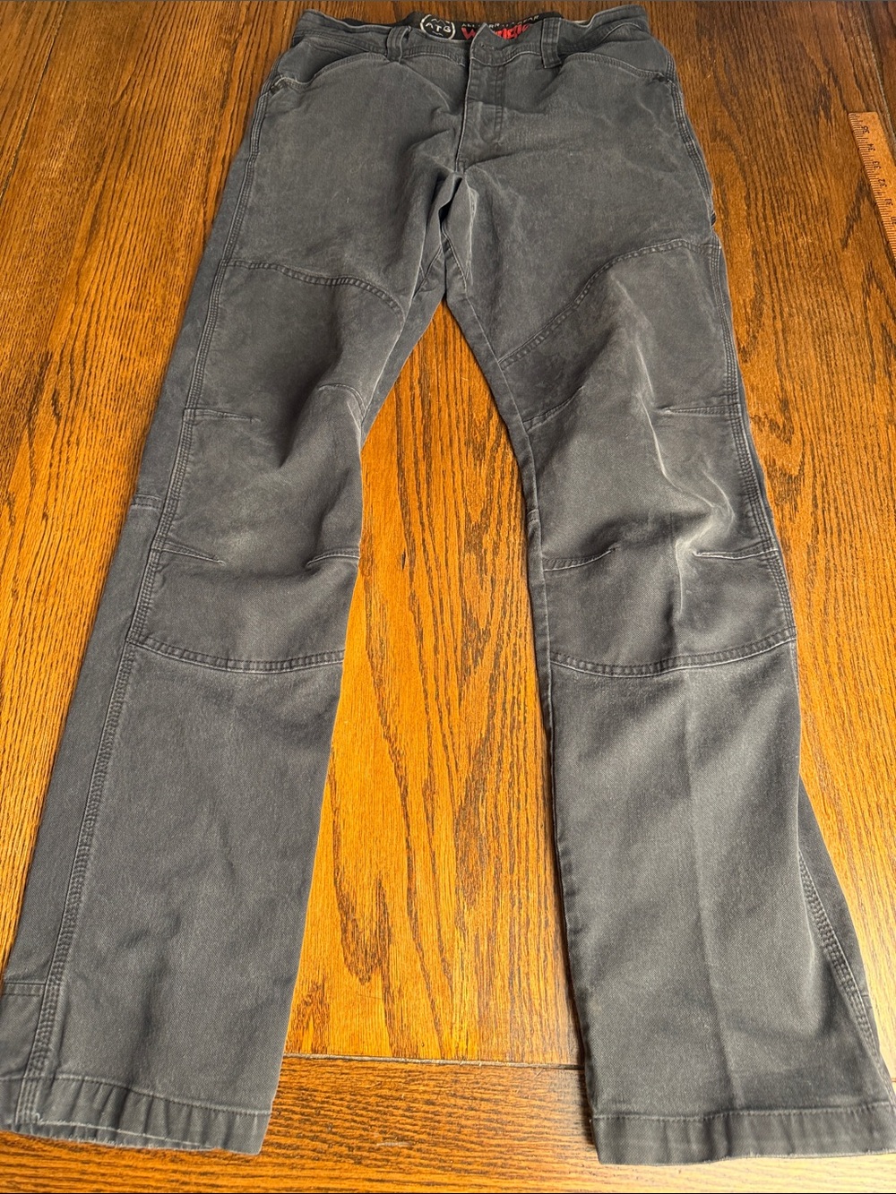 Wrangler ATG Reinforced Utility Pants Men’s 34x34 Gray Stretch Hiking Workwear